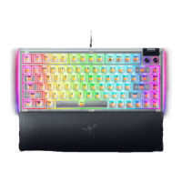 Razer Hot-swappable Mechanical Gaming Keyboard | BlackWidow V4 75% | Gaming Keyboard | Wired | US | Phantom White Edition | USB Razer Hot-swappable Mechanical Gaming Keyboard | BlackWidow V4 75% | Gaming Keyboard | Wired | US | Phantom White Edition | USB