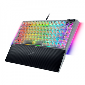 Razer Hot-swappable Mechanical Gaming Keyboard | BlackWidow V4 75% | Gaming Keyboard | Wired | US | Phantom White Edition | USB Razer Hot-swappable Mechanical Gaming Keyboard | BlackWidow V4 75% | Gaming Keyboard | Wired | US | Phantom White Edition | USB
