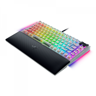 Razer Hot-swappable Mechanical Gaming Keyboard | BlackWidow V4 75% | Gaming Keyboard | Wired | US | Phantom White Edition | USB Razer Hot-swappable Mechanical Gaming Keyboard | BlackWidow V4 75% | Gaming Keyboard | Wired | US | Phantom White Edition | USB