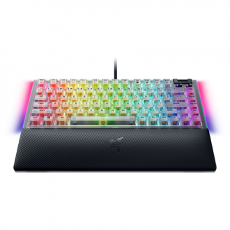 Razer Hot-swappable Mechanical Gaming Keyboard | BlackWidow V4 75% | Gaming Keyboard | Wired | US | Phantom White Edition | USB Razer Hot-swappable Mechanical Gaming Keyboard | BlackWidow V4 75% | Gaming Keyboard | Wired | US | Phantom White Edition | USB