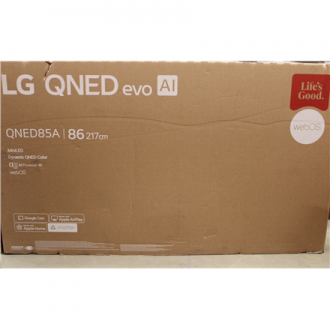 SALE OUT. LG TV | 86QNED85A3C | 86 | Smart TV | webOS 25 | 4K UHD | DAMAGED PACKAGING SALE OUT. LG TV | 86QNED85A3C | 86 | Smart TV | webOS 25 | 4K UHD | DAMAGED PACKAGING