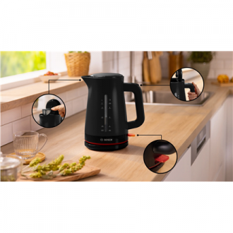 Bosch Kettle | TWK3M123 MyMoment | Electric | 2400 W | 1.7 L | Plastic | 360 rotational base | Black Bosch Kettle | TWK3M123 MyMoment | Electric | 2400 W | 1.7 L | Plastic | 360 rotational base | Black