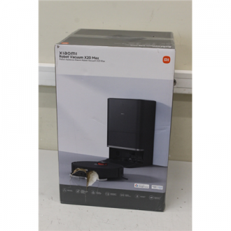 SALE OUT. Xiaomi Robot Vacuum | X20 Max EU | Wet&Dry | 5200 mAh | 8000 Pa | Black | DAMAGED PACKAGING