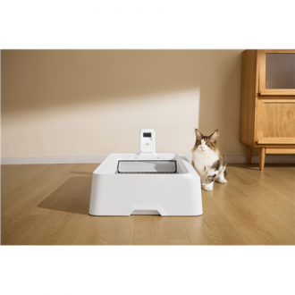 PETKIT Purobot Crystal Duo with Camera Self-Cleaning Cat Litter Box | White