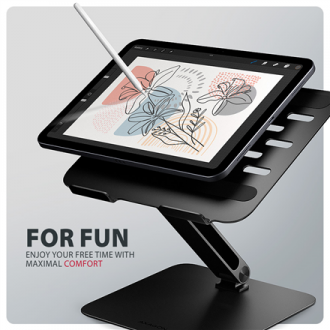 AXAGON STND-LQB stand for notebooks and tablets | Adjustable Height, Angle | 10-17.3 