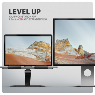 AXAGON STND-LQB stand for notebooks and tablets | Adjustable Height, Angle | 10-17.3 