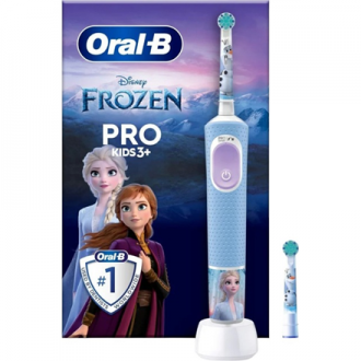 Oral-B Electric Toothbrush | Vitality Pro Frozen | Rechargeable | For children | Number of brush heads included 1 | Number of te