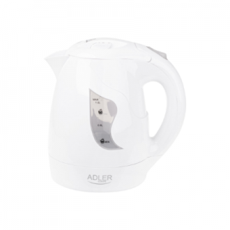 Adler | Kettle | AD 08 | Standard | 850 W | 1 L | Plastic | 360 rotational base | White