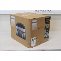 SALE OUT. Philips Dual Basket Airfryer | NA555/00 5000 series | Power 2750 W | Capacity 9 L | RapidAir Plus | Silver | DAMAGED P 