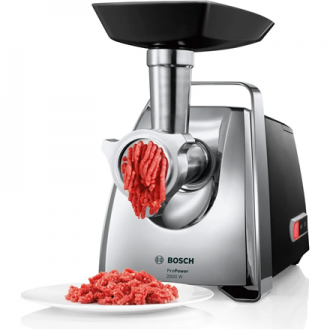 Bosch Meat Grinder | MFW67440 ProPower | Black | 2000 W | Number of speeds 1 | Throughput (kg/min) 3.5 Bosch Meat Grinder | MFW67440 ProPower | Black | 2000 W | Number of speeds 1 | Throughput (kg/min) 3.5