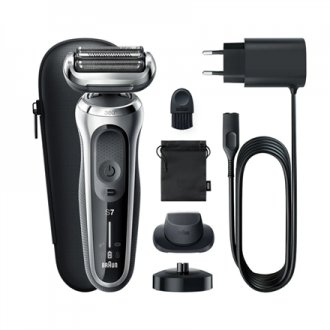 Braun | Shaver | 71-S4200cs | Operating time (max) 50 min | Wet & Dry | Silver/Black Braun | Shaver | 71-S4200cs | Operating time (max) 50 min | Wet & Dry | Silver/Black