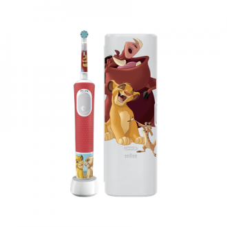 Braun | Electric Toothbrush | Vitality PRO Kids 3+ Lion King | Rechargeable | For children | Number of brush heads included 1 | 