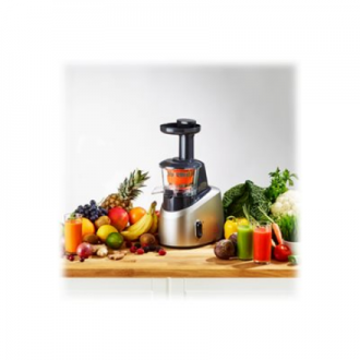 TEFAL | Slow Juicer | ZC255B38 | Type Electric | Silver/ black | 200 W | Extra large fruit input | Number of speeds 2 | 82 RPM