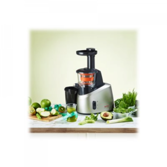 TEFAL | Slow Juicer | ZC255B38 | Type Electric | Silver/ black | 200 W | Extra large fruit input | Number of speeds 2 | 82 RPM