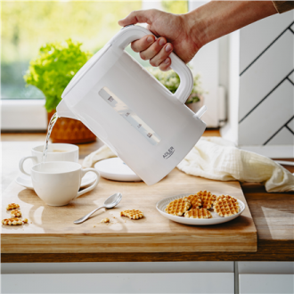 Adler Kettle | AD 1386 | Electric | 1850 W | 2.2 L | Plastic | 360 rotational base | White