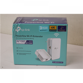 SALE OUT. TP-LINK Gigabit Powerline Kit | TL-WPA7517 | 10/100/1000 Mbit/s | Ethernet LAN (RJ-45) ports 1+1 | 802.11ac | 2GHz/5GH