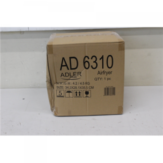 SALE OUT. Adler | Airfryer | AD 6310 | Power 2200 W | Capacity 3 L | High-volume hot-air circulation technology | Black | DAMAGE SALE OUT. Adler | Airfryer | AD 6310 | Power 2200 W | Capacity 3 L | High-volume hot-air circulation technology | Black | DAMAGE