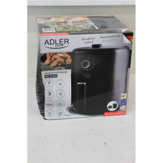 SALE OUT. Adler | Airfryer | AD 6310 | Power 2200 W | Capacity 3 L | High-volume hot-air circulation technology | Black | DAMAGE SALE OUT. Adler | Airfryer | AD 6310 | Power 2200 W | Capacity 3 L | High-volume hot-air circulation technology | Black | DAMAGE