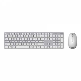 Asus W5000 | Keyboard and Mouse Set | Wireless | US | White Asus W5000 | Keyboard and Mouse Set | Wireless | US | White