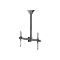 DIGITUS Universal TV Ceiling Mount with Telescopic Height-Adjustment 