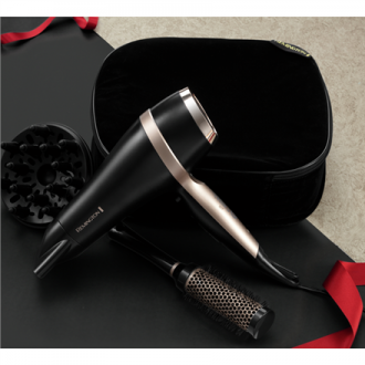 Remington Salon Smooth Hair Dryer Gift Set | D6940GP | 2100 W | Number of temperature settings 3 | Ionic function | Diffuser noz Remington Salon Smooth Hair Dryer Gift Set | D6940GP | 2100 W | Number of temperature settings 3 | Ionic function | Diffuser noz