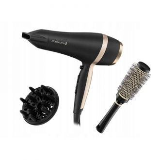 Remington Salon Smooth Hair Dryer Gift Set | D6940GP | 2100 W | Number of temperature settings 3 | Ionic function | Diffuser noz Remington Salon Smooth Hair Dryer Gift Set | D6940GP | 2100 W | Number of temperature settings 3 | Ionic function | Diffuser noz