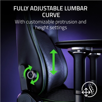 Razer Gaming Chair with Lumbar Support Iskur V2 EPU Leather, Aluminium | Black Razer Gaming Chair with Lumbar Support Iskur V2 EPU Leather, Aluminium | Black
