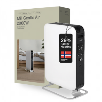 Mill | Heater | AB-H2000DN | Oil Filled Radiator | Number of power levels 3 | Power 2000 W | Suitable for rooms up to 24-34 m | 