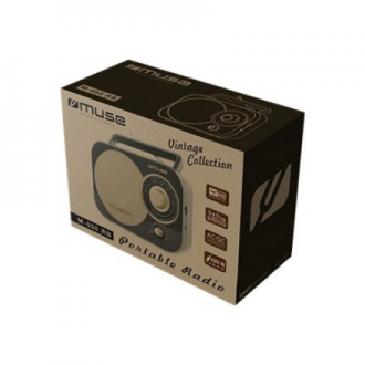 Muse | Portable radio | M-055RB | AUX in | Black/Gold Muse | Portable radio | M-055RB | AUX in | Black/Gold