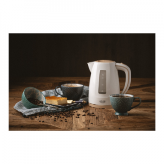 Adler | Kettle | AD 1264 | Standard | 2200 W | 1.7 L | Plastic | 360 rotational base | White