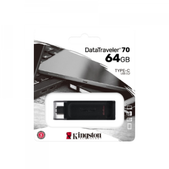 Kingston | DataTraveler 70 | 64 GB | USB-C | Black Kingston | DataTraveler 70 | 64 GB | USB-C | Black