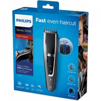 Philips | Hair clipper | HC5650/15 | Cordless or corded | Number of length steps 28 | Grey Philips | Hair clipper | HC5650/15 | Cordless or corded | Number of length steps 28 | Grey