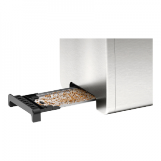 Bosch | DesignLine Toaster | TAT4P420 | Power 970 W | Number of slots 2 | Housing material Stainless Steel | Stainless steel/Bla Bosch | DesignLine Toaster | TAT4P420 | Power 970 W | Number of slots 2 | Housing material Stainless Steel | Stainless steel/Bla