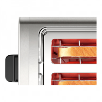Bosch | DesignLine Toaster | TAT4P420 | Power 970 W | Number of slots 2 | Housing material Stainless Steel | Stainless steel/Bla Bosch | DesignLine Toaster | TAT4P420 | Power 970 W | Number of slots 2 | Housing material Stainless Steel | Stainless steel/Bla