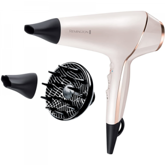 Remington | Hair dryer | ProLuxe AC9140 | 2400 W | Number of temperature settings 3 | Ionic function | Diffuser nozzle | White/G
