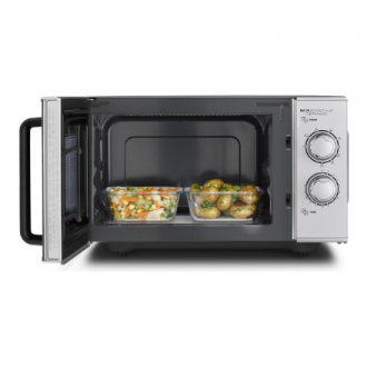 Caso | Ceramic Microwave Oven with Grill | MG 25 Ecostyle | Free standing | 25 L | 900 W | Grill | Silver Caso | Ceramic Microwave Oven with Grill | MG 25 Ecostyle | Free standing | 25 L | 900 W | Grill | Silver