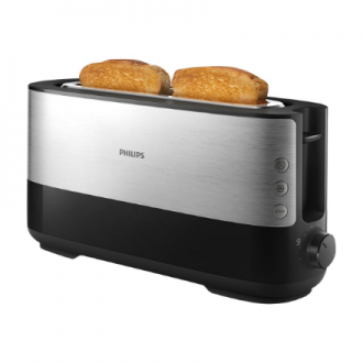 Philips | Toaster | HD2692/90 Viva Collection | Power 950 W | Number of slots 2 | Housing material Metal/Plastic | Black