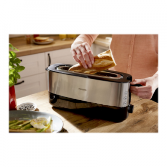 Philips | Toaster | HD2692/90 Viva Collection | Power 950 W | Number of slots 2 | Housing material Metal/Plastic | Black