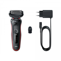 Braun | Shaver | 51-R1000s | Operating time (max) 50 min | Wet & Dry | Black/Red Braun | Shaver | 51-R1000s | Operating time (max) 50 min | Wet & Dry | Black/Red