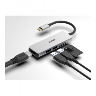 D-Link | 5-in-1 USB-C Hub with HDMI and SD/microSD Card Reader | DUB-M530 | USB Type-C