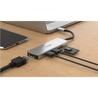 D-Link | 5-in-1 USB-C Hub with HDMI and SD/microSD Card Reader | DUB-M530 | USB Type-C