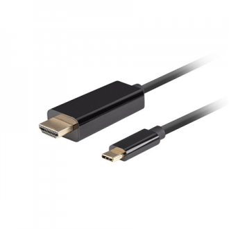 Lanberg USB-C to HDMI Cable, 1 m 4K/60Hz, Black | Lanberg | USB-C to HDMI Cable | CA-CMHD-10CU-0010-BK | 1 m