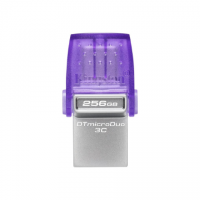 Kingston | DataTraveler | DT Micro Duo 3C | 256 GB | USB Type-C and Type-A | Purple