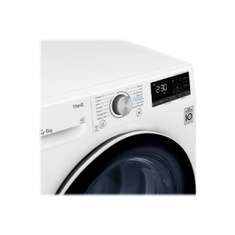 LG | Dryer Machine | RH80V3AV6N | Energy efficiency class D | Front loading | 8 kg | LED | Depth 69 cm | Wi-Fi | White LG | Dryer Machine | RH80V3AV6N | Energy efficiency class D | Front loading | 8 kg | LED | Depth 69 cm | Wi-Fi | White