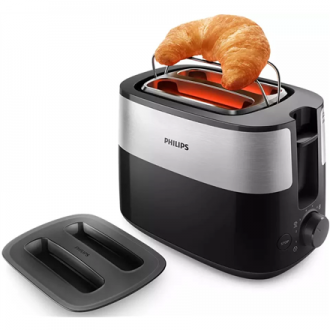 Philips | Toaster | HD2517/90 Daily Collection | Power 830 W | Number of slots 2 | Housing material Plastic | Black/Stainless St Philips | Toaster | HD2517/90 Daily Collection | Power 830 W | Number of slots 2 | Housing material Plastic | Black/Stainless St
