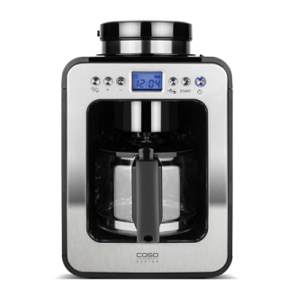 Caso | Design Compact Coffee Maker with Grinder | Pump pressure Not applicable bar | 600 W | Manual | Black/Stainless steel