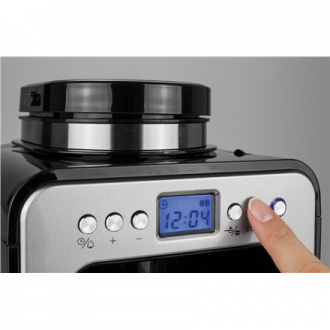 Caso | Design Compact Coffee Maker with Grinder | Pump pressure Not applicable bar | 600 W | Manual | Black/Stainless steel