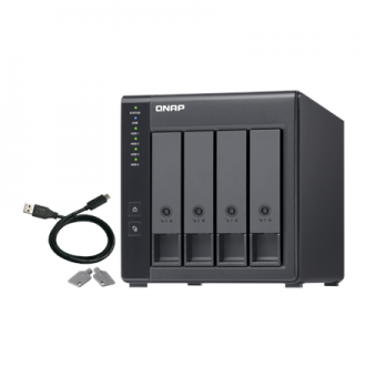 QNAP | 4-Bay | TR-004 | Up to 4 HDD/SSD Hot-Swap | Micro processor with hardware RAID QNAP | 4-Bay | TR-004 | Up to 4 HDD/SSD Hot-Swap | Micro processor with hardware RAID
