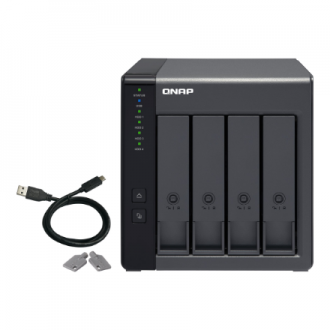 QNAP | 4-Bay | TR-004 | Up to 4 HDD/SSD Hot-Swap | Micro processor with hardware RAID QNAP | 4-Bay | TR-004 | Up to 4 HDD/SSD Hot-Swap | Micro processor with hardware RAID
