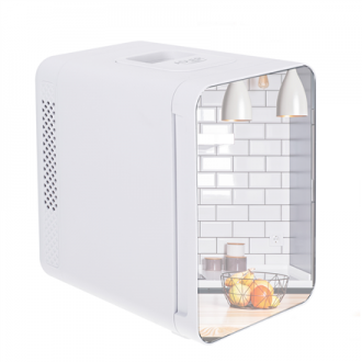 Adler | Mini refrigerator with mirror | AD 8085 | Free standing | Larder | Height 27 cm | Fridge net capacity 4 L | White Adler | Mini refrigerator with mirror | AD 8085 | Free standing | Larder | Height 27 cm | Fridge net capacity 4 L | White